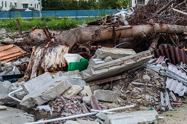 istock Junk site indicating disaster like tsunami, earthquake,tornado or typhoon 624408404