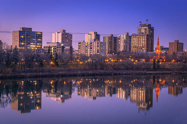 정정당당 스카이라인 - saskatoon saskatchewan canada downtown district 뉴스 사진 이미지