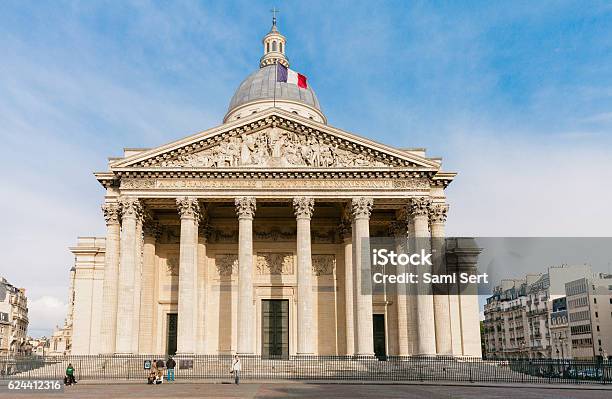 Pantheon Paris Stock Photo - Download Image Now - Architectural Column, Architecture, Building Exterior