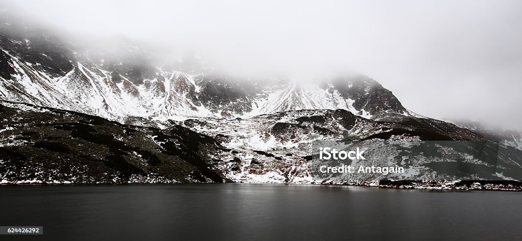Valley Of The Five Ponds, Tatra Mountains, Poland, November Carpathian Mountain Range Stock Photo