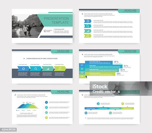 Infografikelementevorlage Für Präsentation Stock Vektor Art und mehr Bilder von Rutsche - Rutsche, Vorlage, Handzettel