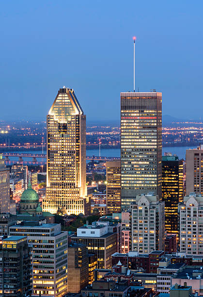 istock Part of Montreal Downtown at Dusk, Quebec, Canada 624441460