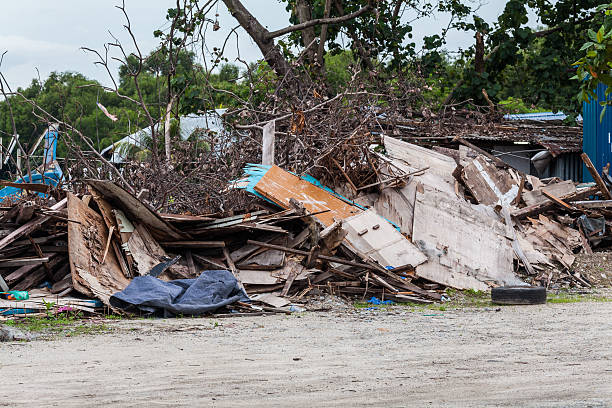 istock Junk site indicating disaster like tsunami, earthquake,tornado or typhoon 624442992