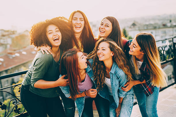 istock Friends on the roof 624444196