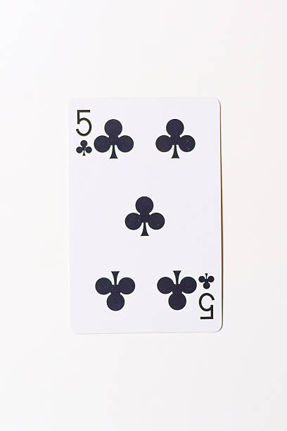 Playing cards isolated on a white background.