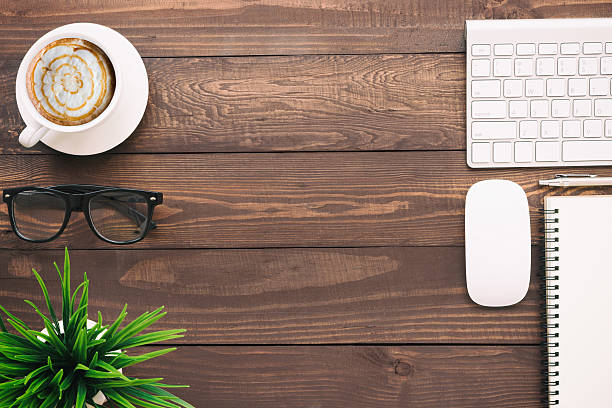 istock business desk with blank copy space on top view 624460292