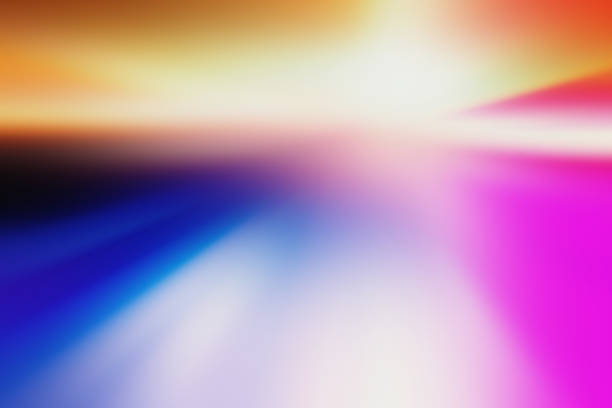 istock Motion Blur Abstract Background Blue Red Yellow with Bokeh 624474542