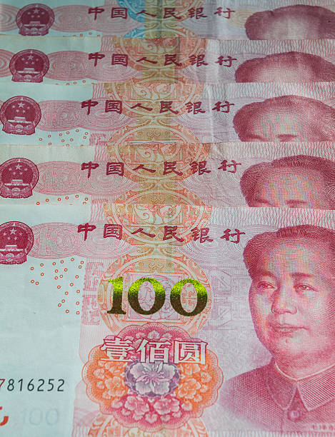 istock Money. China yuan banknote 624476002