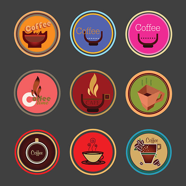 ilustrações de stock, clip art, desenhos animados e ícones de vector sinais de café - steam black coffee heat drink