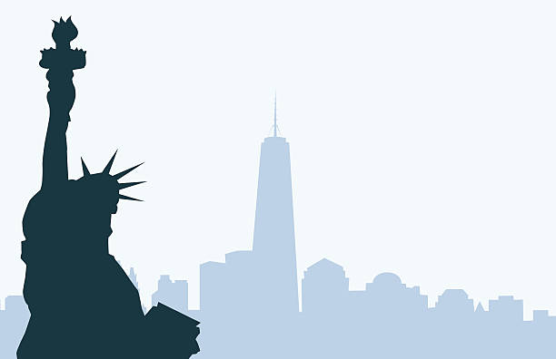 istock Statue of Liberty & New York City Skyline 624489616