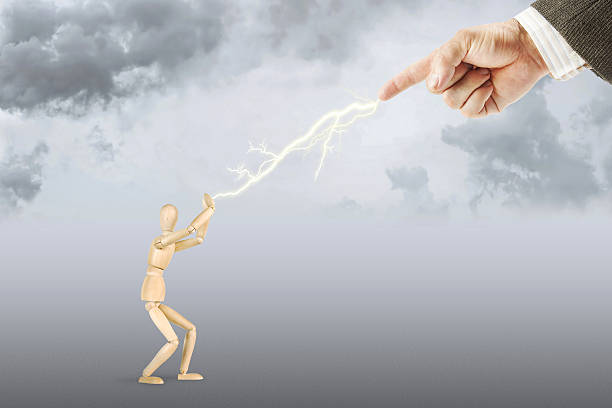 Lightning from the forefinger as a punishment for sins