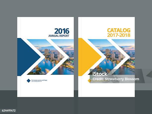 Cover Design For Annual Report And Business Catalog Stock Illustration - Download Image Now