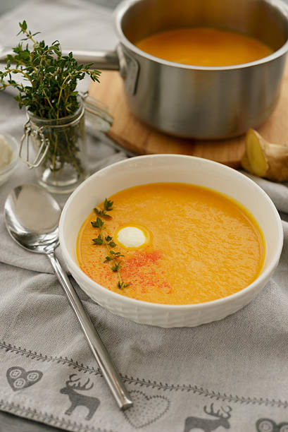 istock Soup with pumpkin and parsley 624492006