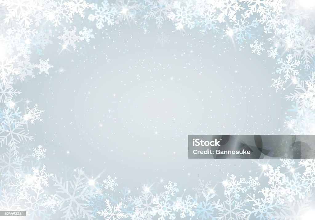 Winter background with snowflakes Vector EPS 10 format. Backgrounds stock vector