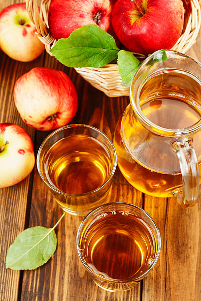 istock Fresh apple juice in the glass 624494260