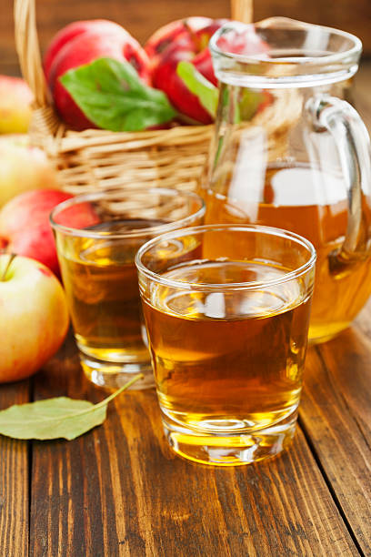 istock Fresh apple juice in the glass 624494302