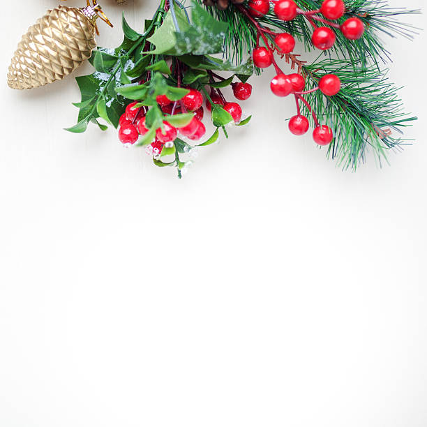 istock Christmas decoration on wooden board 624494316