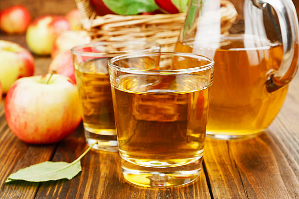 istock Fresh apple juice in the glass 624494350