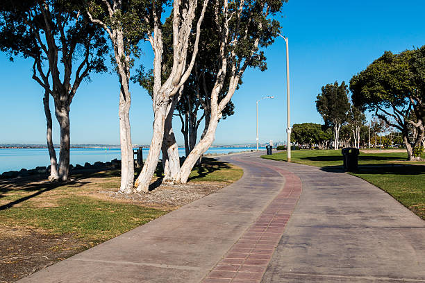 istock Sidewalk Through Chula Vista Bayfront Park 624494874