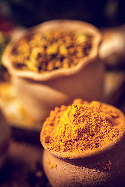 istock Spices and Herbs on Wooden Background 624498214