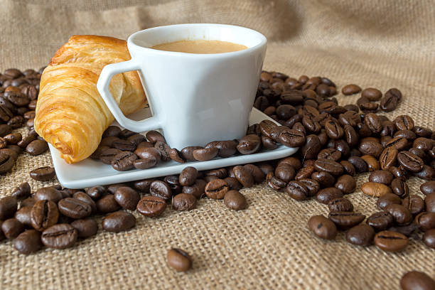 istock Cup and grain of coffee 624511182