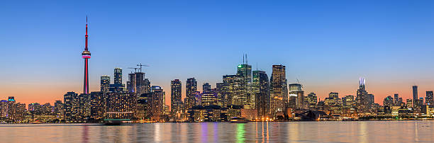 istock Toronto city skyline at sunset 624511900