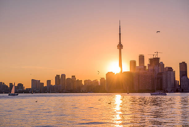 istock Toronto city skyline at sunset 624512054