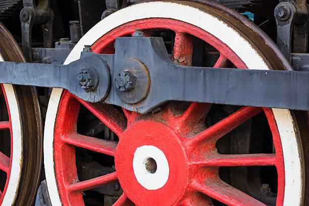 istock big red wheels of old steam engine 624512976