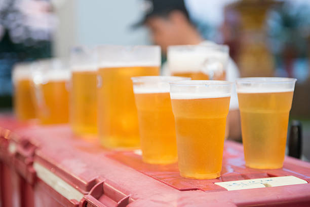 istock draft beer ready to drink in plastic glass 624529296