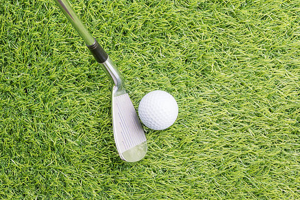 istock Golf ball before hitting with golf club 624530500
