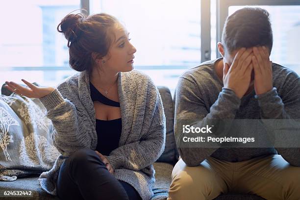 Dont You Have Anything To Say Stock Photo - Download Image Now - Couple - Relationship, Arguing, In The Dog House