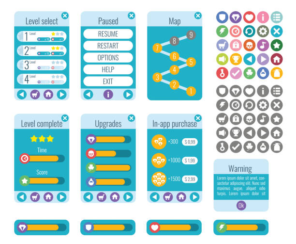 Round Menu Gui Interface 170+ Grills For Windows Cartoon Stock Photos, Pictures & Royalty-Free ...