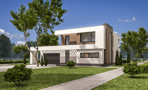 istock 3d rendering of modern house 624540054