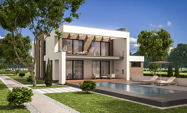 istock 3d rendering of modern house 624540062
