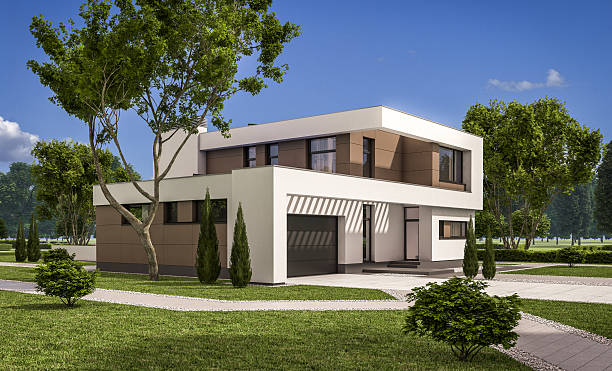 istock 3d rendering of modern house 624540134