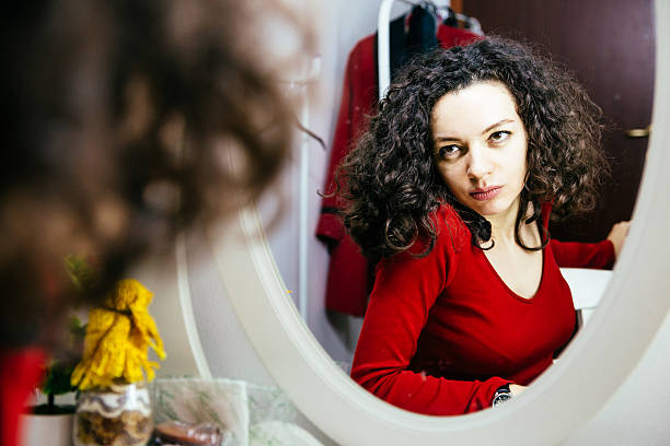 istock Angry woman with curly hair 624543292