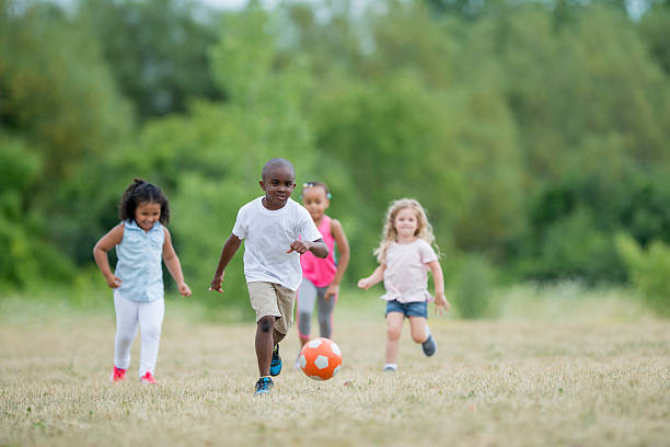 istock Preschoolers Playing Soccer 624566486