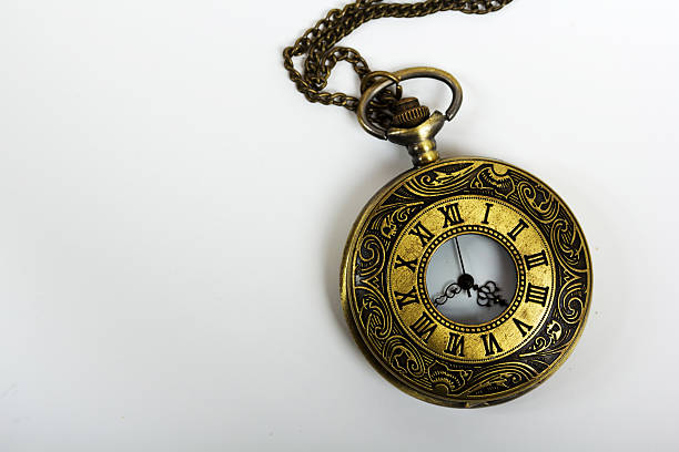 istock Pocket watch against a light background 624569116