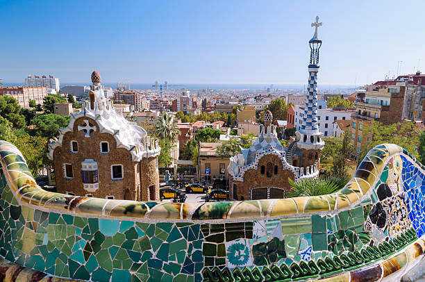 istock Park Guell in Barcelona, Spain. 624592754