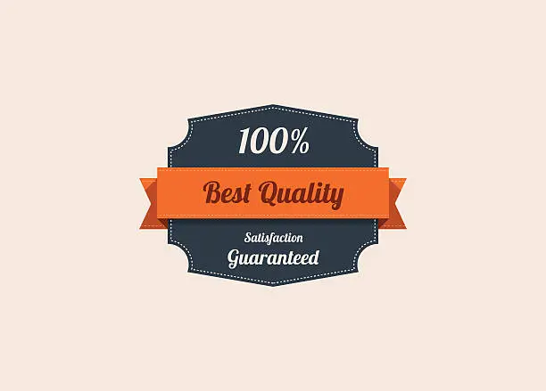 Vector illustration of Premium Badge Quality