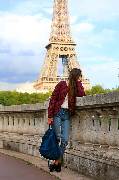 istock Beautiful girl have fun in the Paris 624593318