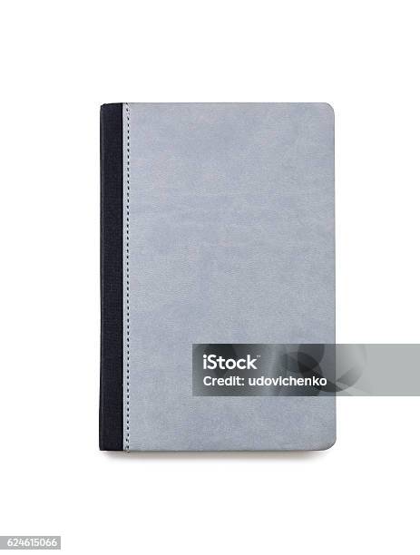 Little Gray Notepad Isolated Stock Photo - Download Image Now - Address Book, Paper, Black Color