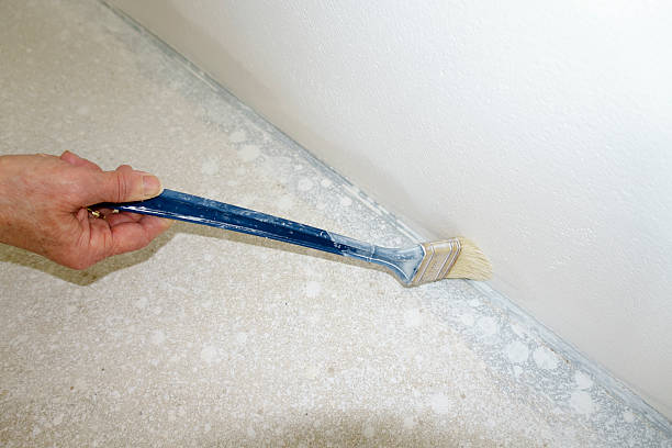 istock painting inside new house with white color 624617738