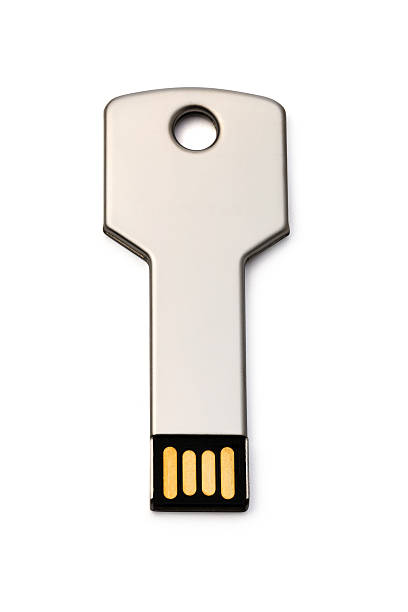 usb 플래시 스토리지 금속면의 키를 인명별 접사를 - encryption usb flash drive security system security 뉴스 사진 이미지