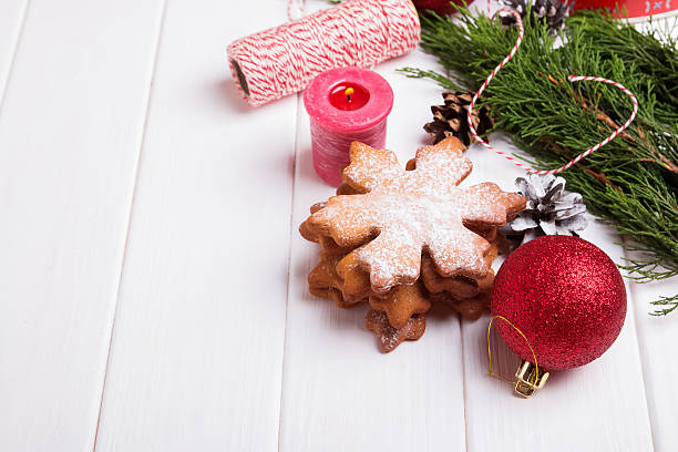 istock Christmas cookies and decor close-up 624627048