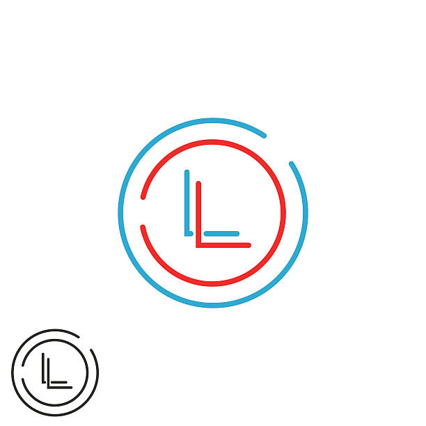 хипстер инициалы ll буквы логотип, сочетание l l монограмма эмблема - local landmark stock illustrations