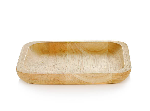istock wooden plate isolated on white background 624642742