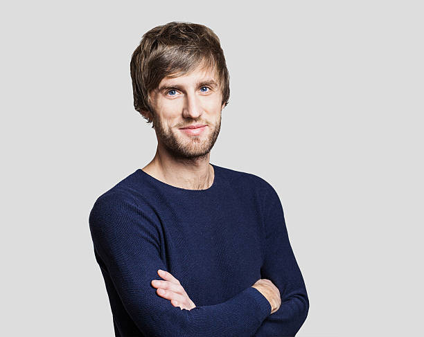 istock Cheerful smiling young man portrait 624652212