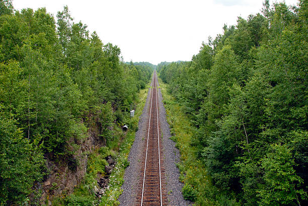The railway stock photo