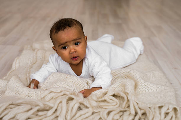 istock Happy Mixed Race Toddler Boy 624671080